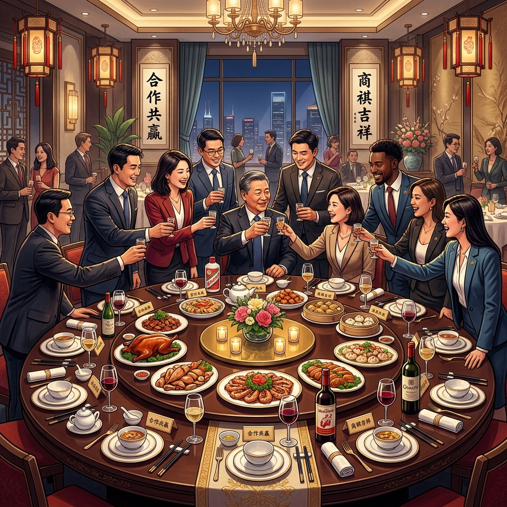 Văn Hóa Bàn Tiệc (酒桌文化) Nâng Cao: Nghệ Thuật Nâng Ly, Gắp Thức Ăn Và Từ Chối Khéo