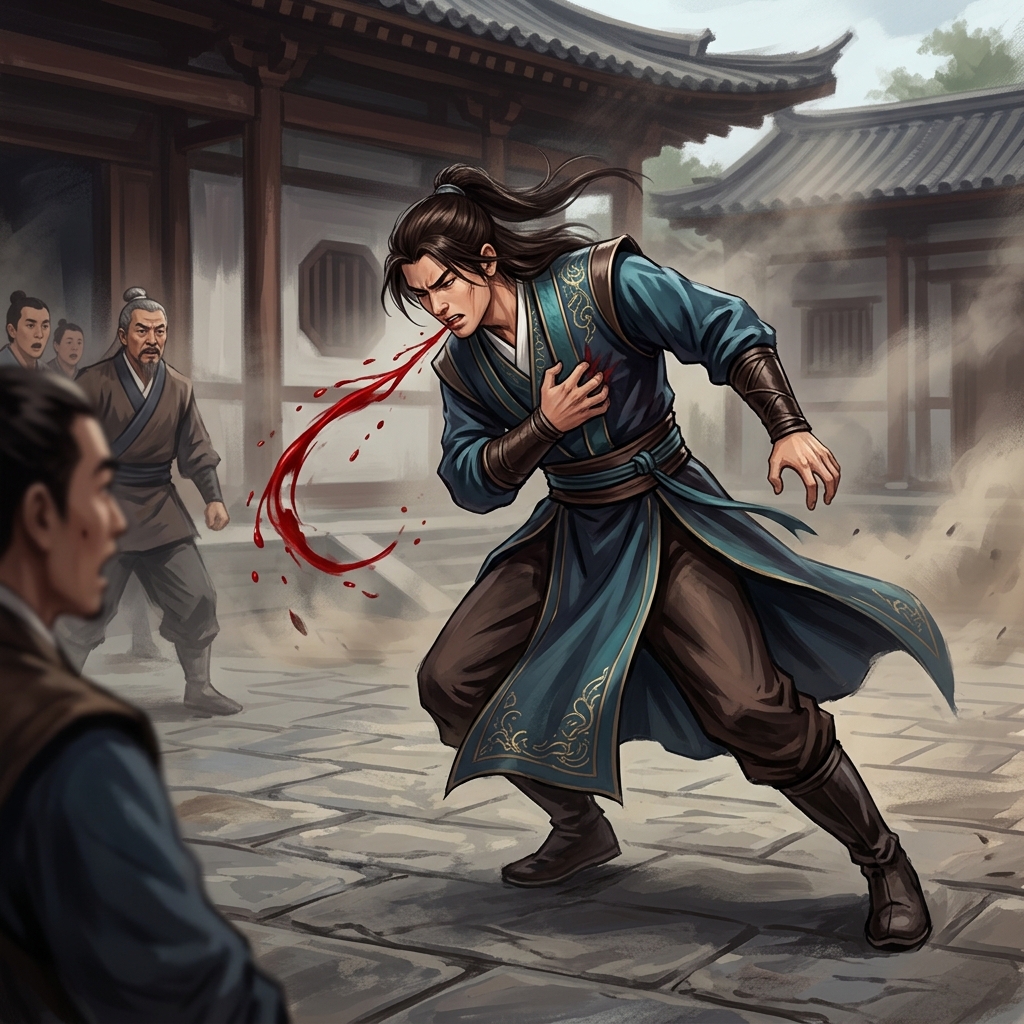 Cảnh Phun Máu (Spitting Blood): Tại Sao Diễn Viên Cổ Trang Nào Cũng Phải Phun Máu Ra Khỏi Miệng?