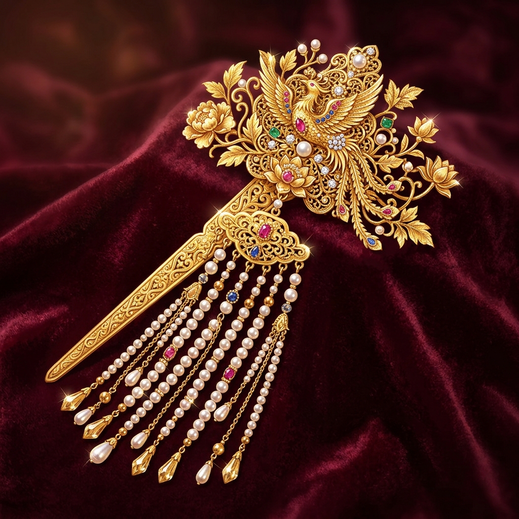 Kẹp Tóc & Bộ Diêu (Hairpins): Nghệ Thuật Cài Trâm Của Mỹ Nhân Cổ Đại