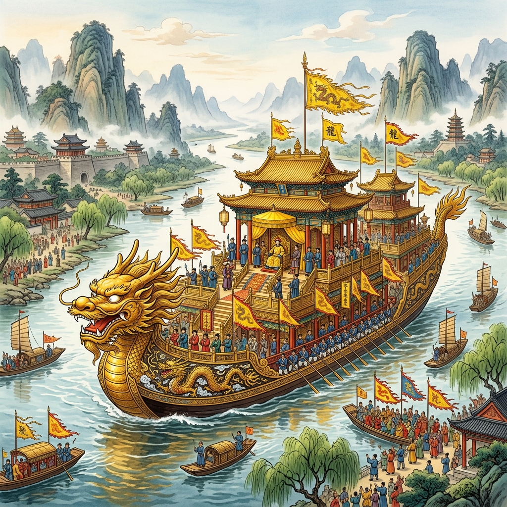 Thuyền Rồng Của Càn Long (Emperor's Dragon Boat): Chuyến Tuần Du Giang Nam