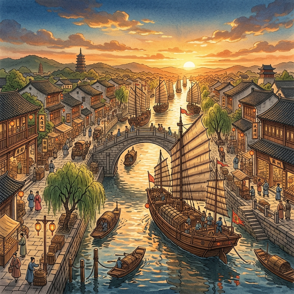 Đại Vận Hà (Grand Canal): Huyết Mạch Kinh Tế Nối Liền Nam Bắc Trung Hoa