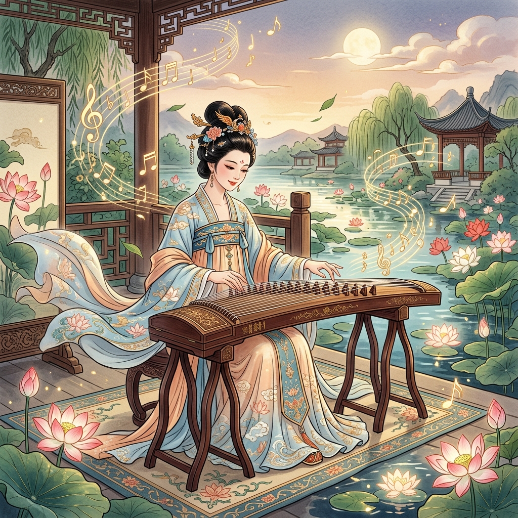 Đàn Tranh (Guzheng): Tiếng Suối Chảy Róc Rách Của Âm Nhạc Cổ Phong