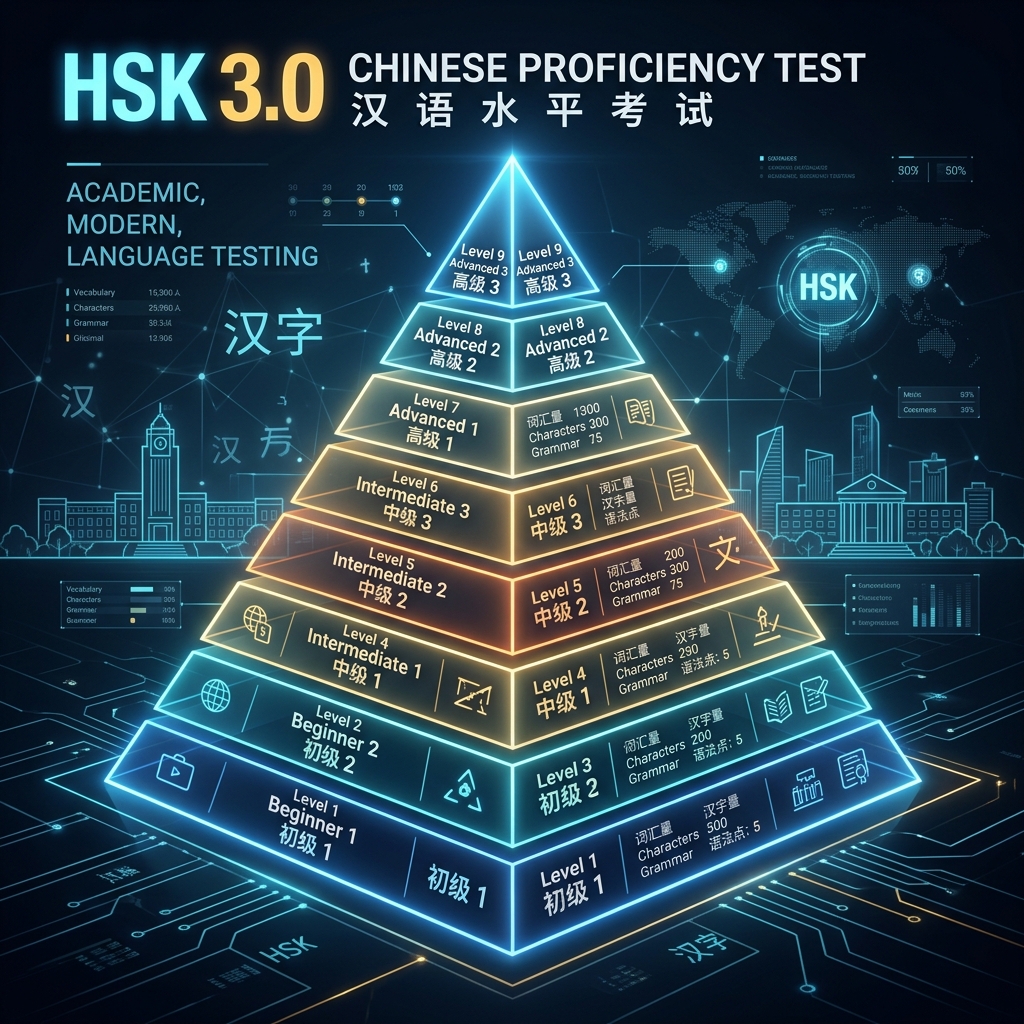 Tổng Quan Về HSK 3.0: Cuộc Cách Mạng Từ 6 Cấp Lên 9 Cấp Độ