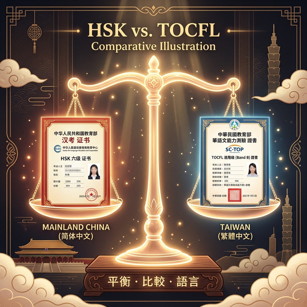 HSK 3.0 So Với TOCFL (Đài Loan): Cuộc Đấu Giữa Giản Thể Và Phồn Thể
