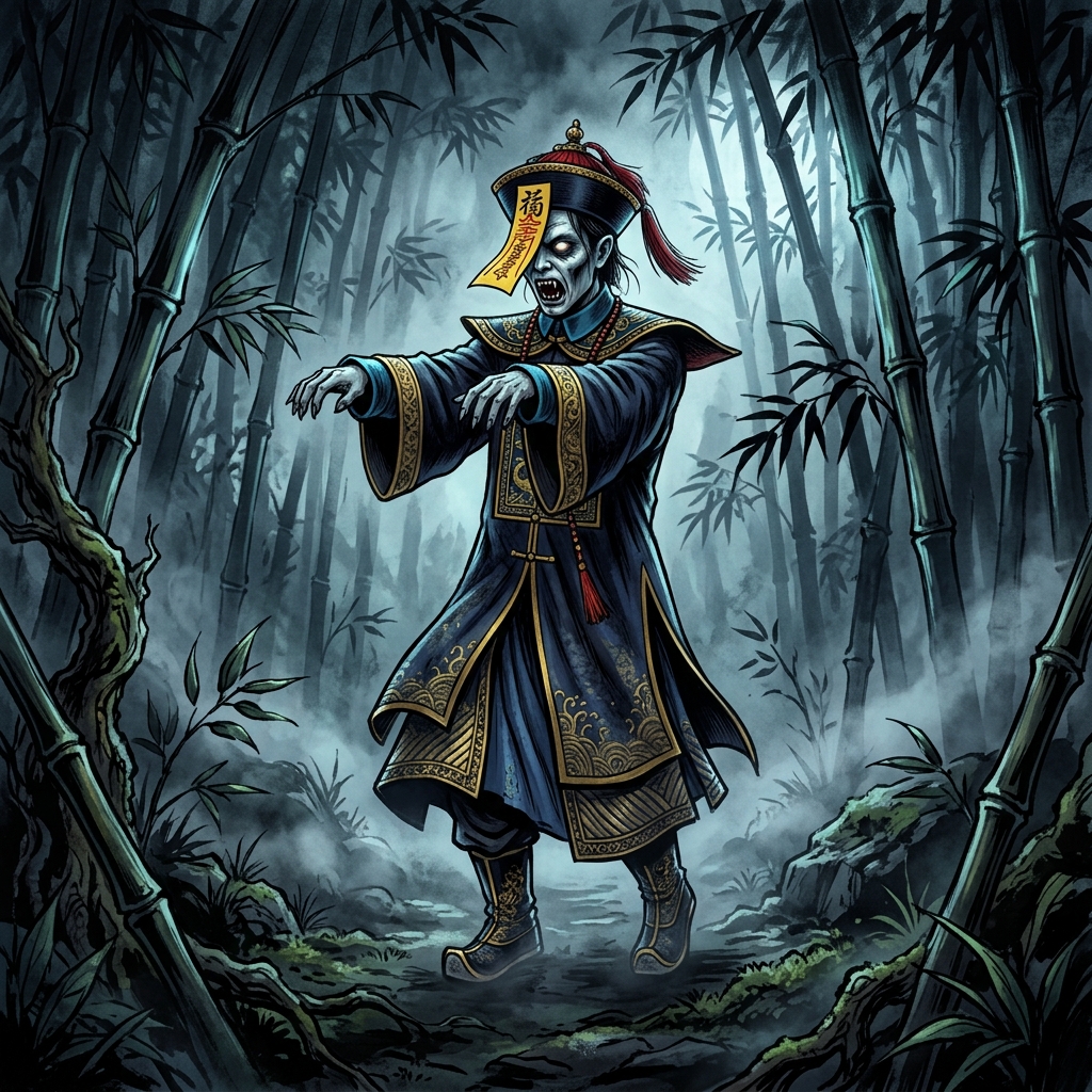 Cương Thi (Jiangshi): Bí Ẩn Về Thây Ma Nhảy Lò Cò Mặc Áo Quan Nhà Thanh