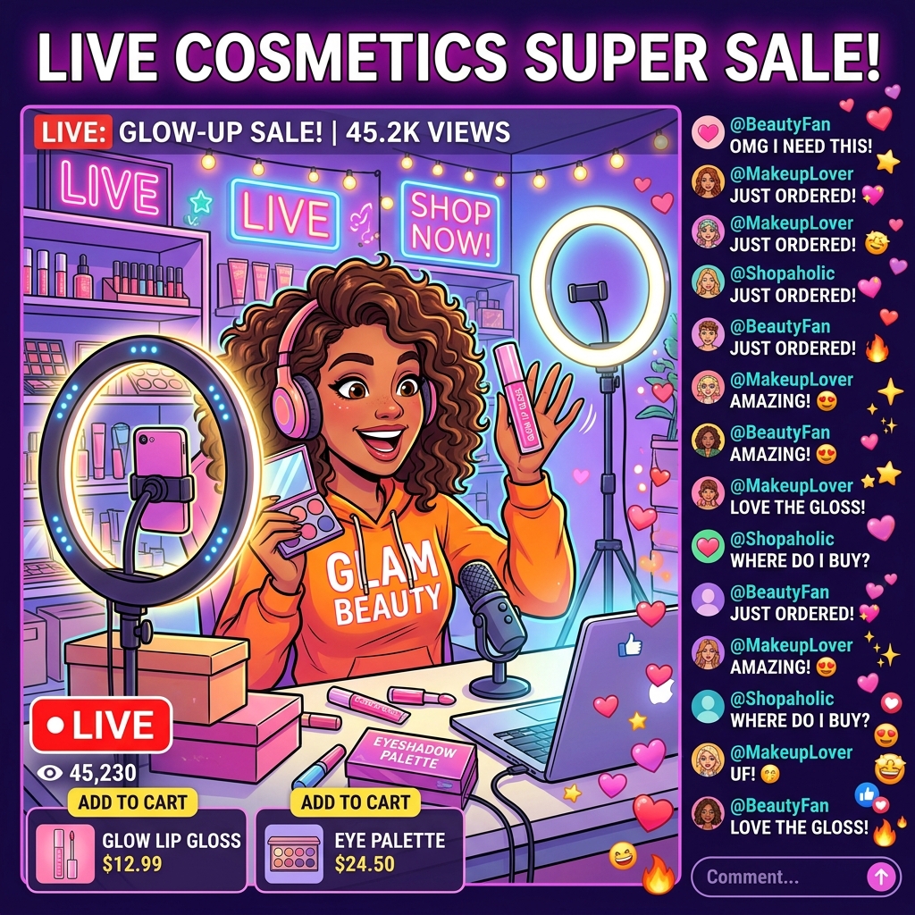 Livestream Chốt Đơn (Live Commerce): Khi Một 