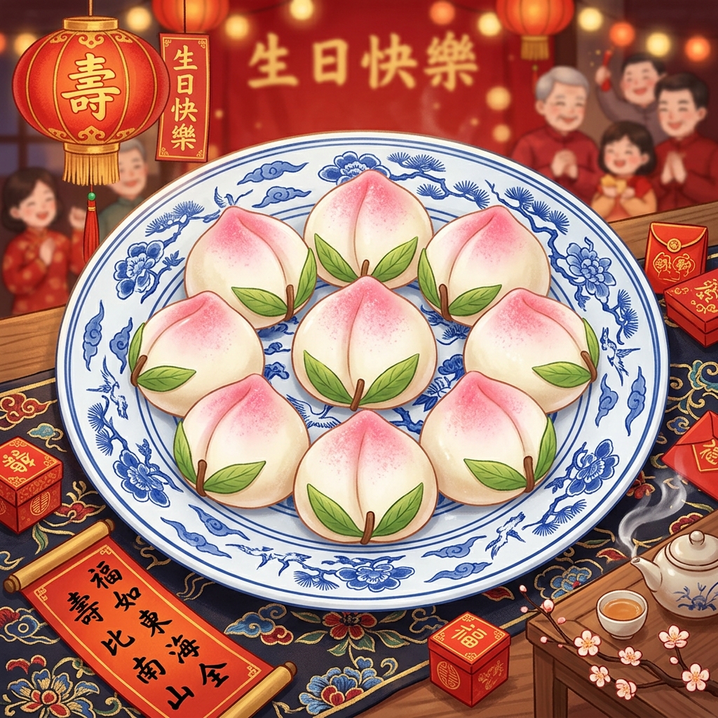 Đào Tiên (Longevity Peaches): Bánh Sinh Nhật 3000 Năm Của Người Á Đông