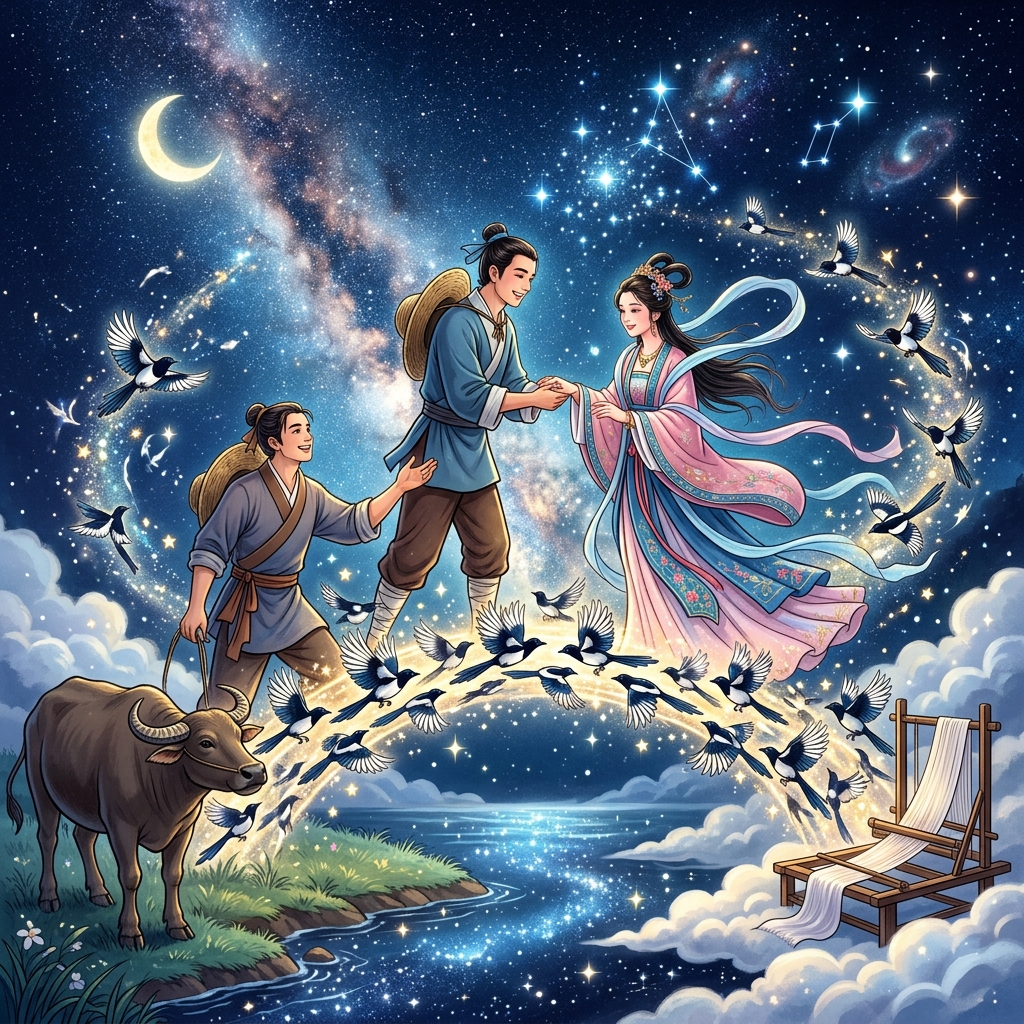 Ngưu Lang Chức Nữ (Cowherd & Weaver Girl): Nguồn Gốc Lễ Thất Tịch (Valentine Châu Á)