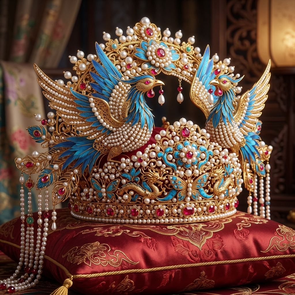 Mũ Phượng (Phoenix Crown): Quyền Lực Đỉnh Cao Của Bậc Mẫu Nghi Thiên Hạ