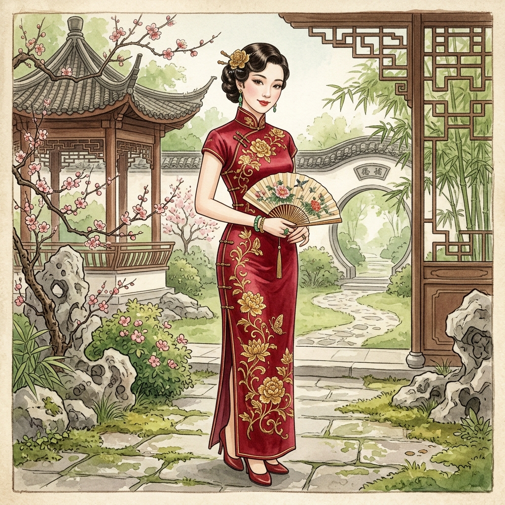 Sườn Xám (Qipao): Sự Giao Thoa Giữa Kín Đáo Á Đông Và Gợi Cảm Phương Tây