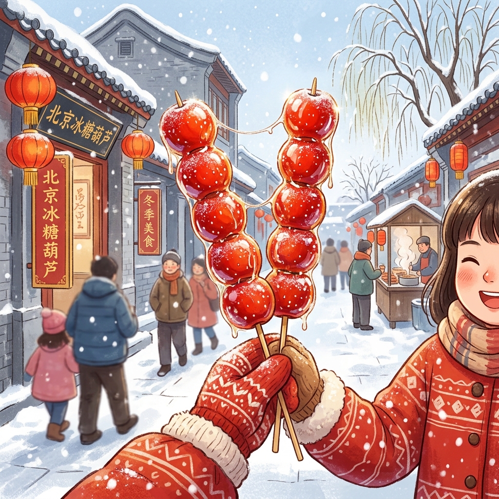 Kẹo Hồ Lô (Tanghulu): Sự Ngọt Ngào Của Mùa Đông Bắc Kinh