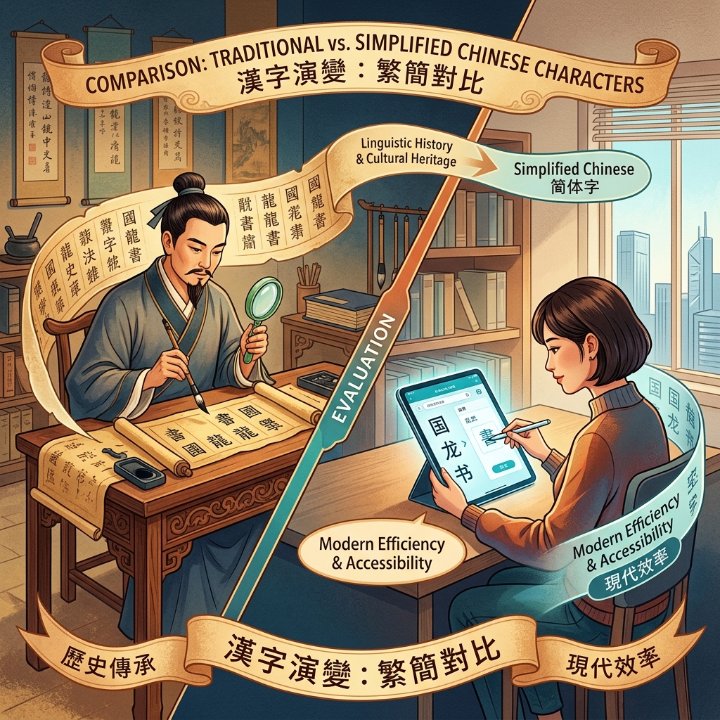 So Sánh Chữ Hán Phồn Thể & Giản Thể (Traditional vs Simplified): Khi Nào Nên Dùng?